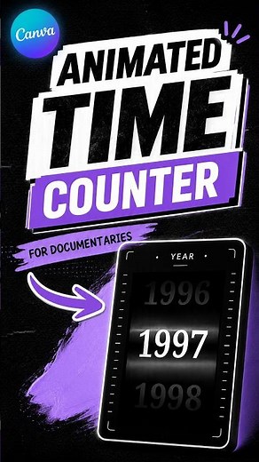 Animated countdown timer in Canva. #canvaanimation #canvatutorial