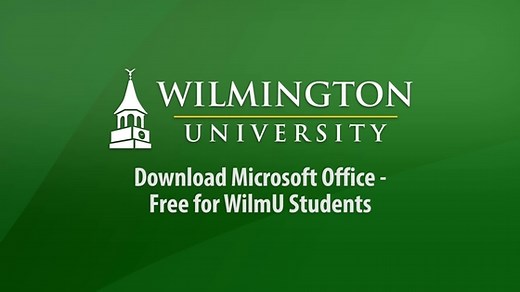 Download Microsoft Office - Free for WilmU Students