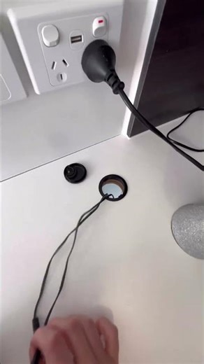 Office SPACEE feature - the desk grommet!