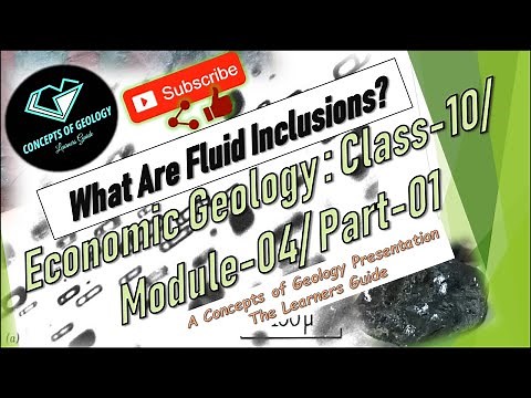 Economic Geology: Class-10/ Module-04/ Part-01 (What are fluid inclusions?)