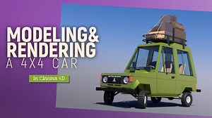 Modeling and rendering a lowpoly 4x4 car in Cinema 4D! With bonus shaders! | Peter Nagy | Skillshare