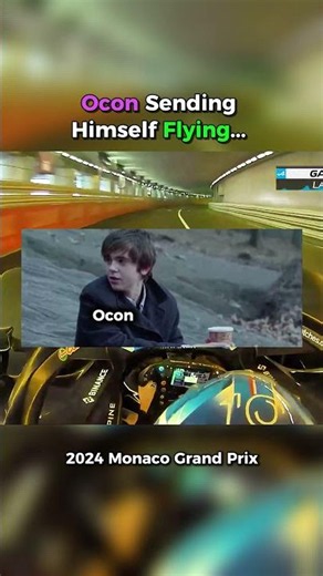 Ocon Sending Himself Flying...