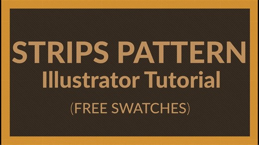 How to Create Striped Pattern Swatches — Illustrator Tutorial