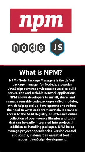 What is NPM? #shortsfeed #shorts