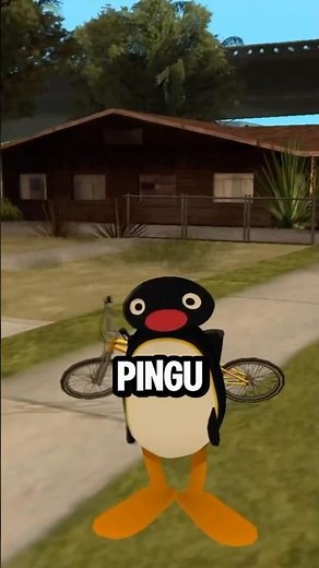 DID YOU KNOW HOW PINGU LOOKS IN GTA GAMES? #pingu #gta #shorts