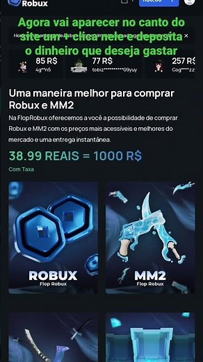 como usar a flop robux