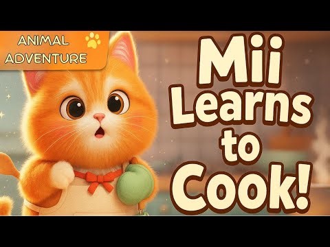 Mii the Kitten Learns to Cook 🍲 | Cute 3D Animal Adventure Short for Kids | Animal Story