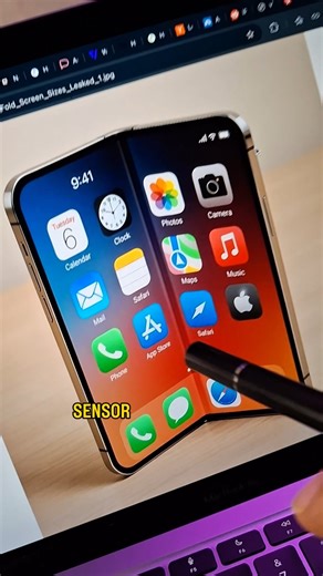 iPhone Fold LEAKS: Crease-Free Screen, Touch ID Return & the $2,000 Twist!👀 #foldableiphone