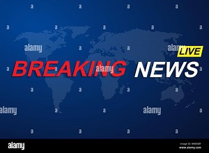Breaking News title template for TV screen background Stock Vector Image & Art - Alamy