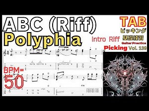 [Practice TAB]ABC Guitar Polyphia Guitar(Tutorial TAB)