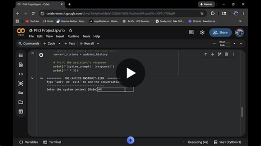 Building a Local AI Chatbot with Phi-3 in Google Colab | MAHESH GADDAM posted on the topic | LinkedIn