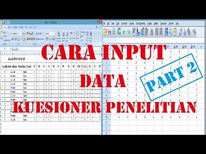 How to Enter Questionnaire Data into Excel & SPSS #Part 2