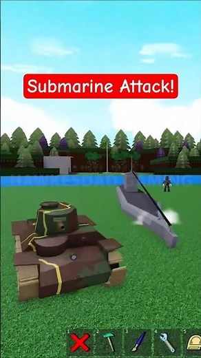 Roblox Build a Boat for Treasure Submarine Attack! #roblox #babft