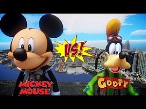 Mickey Mouse VS Goofy EPIC DISNEY BATTLE