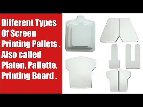 Different Types Of Screen Printing Pallets | Also called Platen, Palette, Printing Board .
