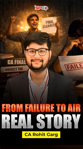 Failure to AIR - My Real Life Story 🏆 #CAFinalRanker #CARohitGarg #SPC