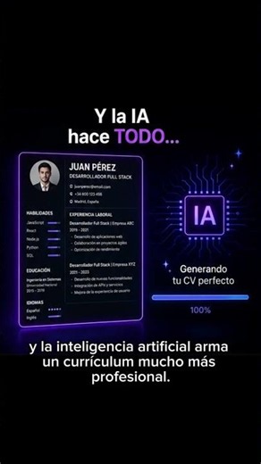 La mejor IA para crear curriculums en segundos 😳