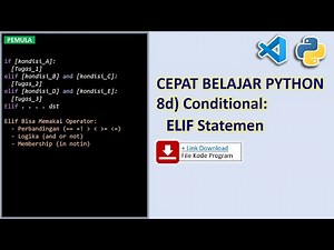 Belajar Cepat Python Pemula 8d Conditional ELIF