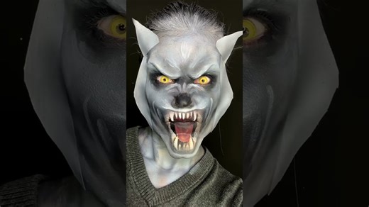 Detailed werewolf makeup illusion impresses every creature-feature fan