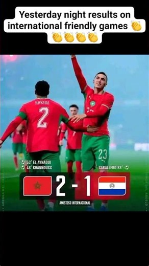 international friendly games results across the world#internationalfriendly #fyp #football