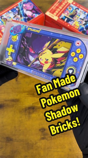 Check out these fan made Pokemon inspired shadow bricks! Gengar Pikachu is my favorite 😈✨ #pokemoncardsunboxing #gengarpokemon #pokemonpackopening #fanarts #mysterybox
