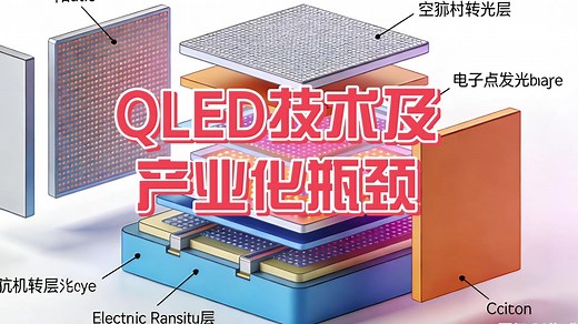聊聊量子点QLED技术和产业化瓶颈