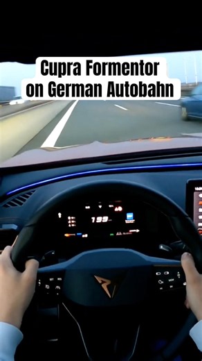 200km/h Cupra Formentor 245PS on German Autobahn