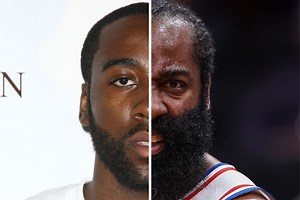 When was the last time James Harden was without a beard? Taking a closer look