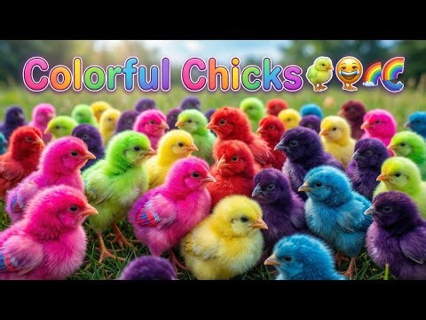 😍 Colorful Chicks | Cute & Vibrant Baby Chicks Compilation 🐥🌈” |Home of cute chicks 🐣🐥🐤