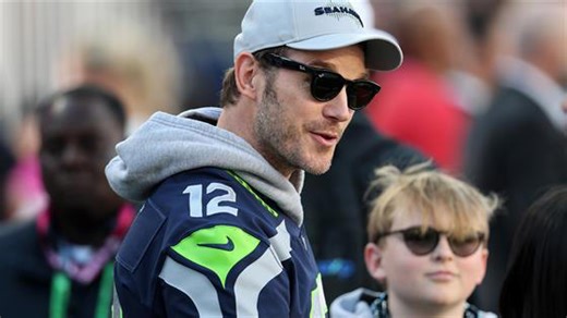 Chris Pratt, son Jack make rare appearance at 2026 Super Bowl