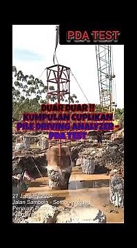 PILE DRIVING ANALYZER PDA TEST PILE - CONSTRUCTION PROGRESS STRUCTURE PROJECT IKN#pdatest #borepile