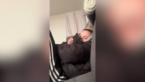 Woman Adopts Senior Cat