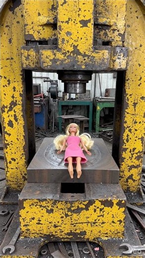 "What Happens When You Crush a Barbie Doll? 💥"