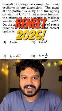❌ SHM Problem? #reneet #physics
