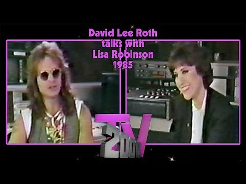 David Lee Roth 1985 interview with Lisa Robinson on TV2000