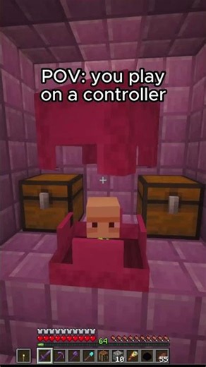 POV: you play on a controller #minecraft