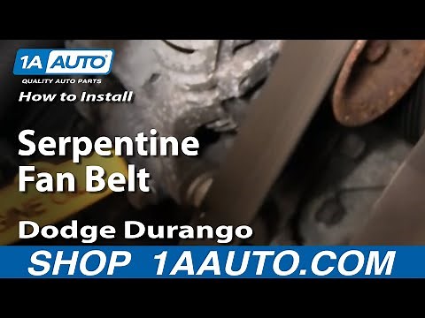 How to Replace Serpentine Belt 98-03 Dodge Durango