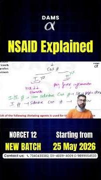 NSAID Explained by Dr. Gaurav Tehri Sir| DAMS Nursing