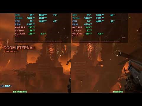 RTX 2060 overclock performance Test vs stock.