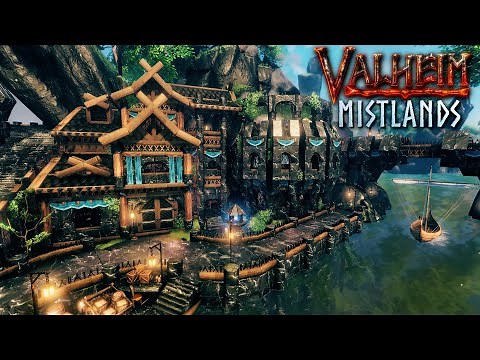 Valheim Mistlands - Building a Harbor With a Sea Wall