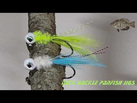 Panfish Jigs With Neck Hackle