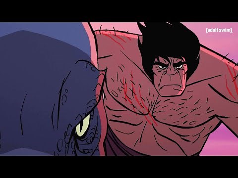 Spear and Fang Fight the Man Bats | Genndy Tartakovsky's Primal | adult swim