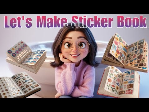 I made a Sticker book at Home😯💜✨ |#handmade #viral #diy #howtomake #trending #craft