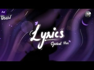How to make Lyrics Video in Adobe After Effects
