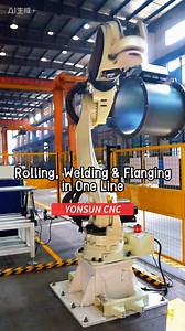 Axial Flow Fan Casing – Integrated Production Line Rolling, welding and flanging in one continuous process. This automated line is designed for axial flow fan casings used in industrial ventilation and HVAC systems. ✔ Smooth airflow design ✔ Strong and uniform welding ✔ High-efficiency ventilation manufacturing From steel plate to finished fan casing — all in one line. ⚙️🌬️ #axialflowfan#axialfan#industrialfan#ventilationfan#industrialventilation#ventilationsystem#hvacfan#airflow#airventilation
