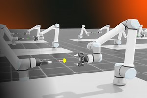 Flow-based Domain Randomization for Learning and Sequencing Robotic Skills