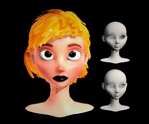 ArtStation - Stylized Female Head base mesh | Resources