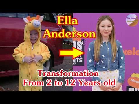 Ella Anderson transformation from 2 to 12 years old
