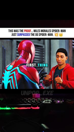 Still think Peter’s stronger? Try spiderman mm. #pcgames #spiderman #ps5
