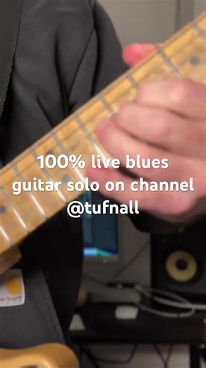 100% live blues guitar solo by pro guitarist over Hendrix "Red House"